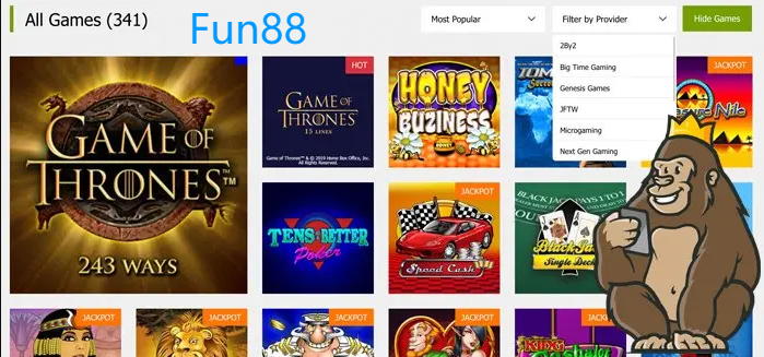 Fun88 Slots:Khám Phá Các Trò Chơi Slot Tại Fun88 Đa Dạng và Hấp Dẫn